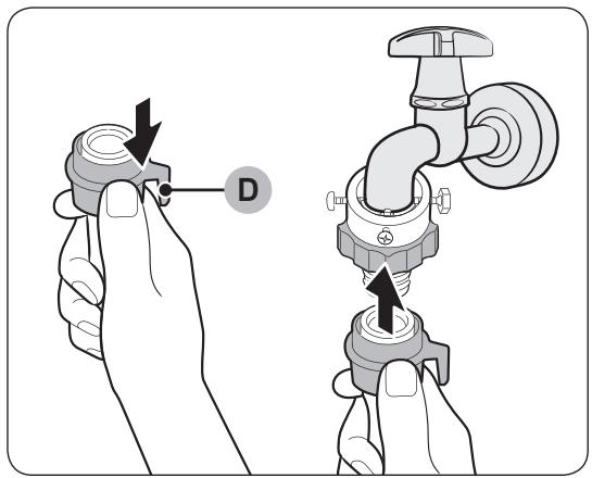 SAMSUNG WD90T984DSH - Raccordement à un robinet d'eau non filtré - 5