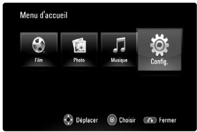 JVC XV-BP1 - Utilisation du menu d'accueil - 1