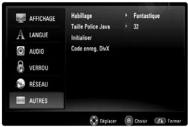 JVC XV-BP1 - Menu [AUTRES] - 1