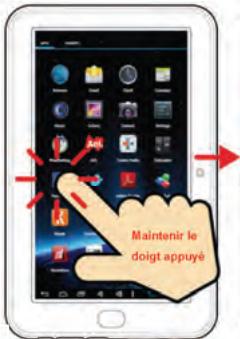 IT WORKS TM702 - Placer un widget ou une application sur l'écran d'accueil - 1
