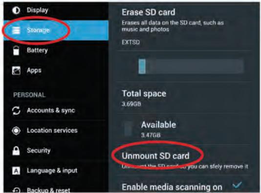 IT WORKS TM702 - Désactiver et retirer une carte micro SD - 2