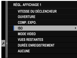 OSIAPN HYBRIDEX-PRO 3 NOIR - Choix des éléments affichés en mode standard - 2
