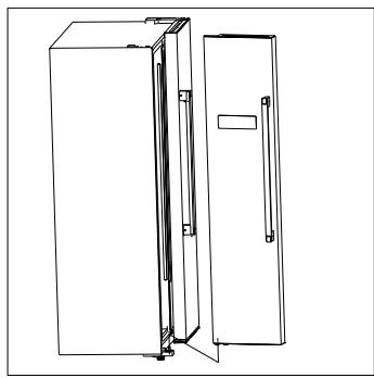 DAEWOO FRN-H550D2X - Enlever les portes - 4