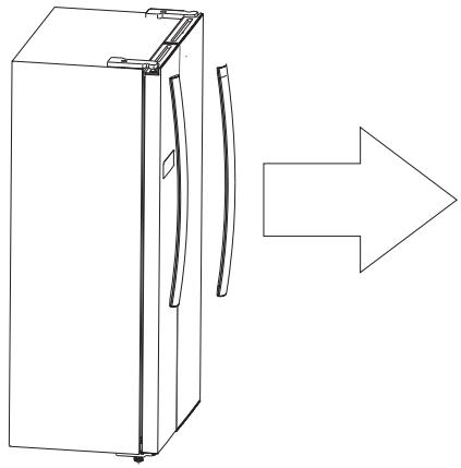 DAEWOO FRN-H550D2X - Enlever les poignées - 2
