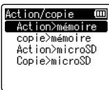 OLYMPUS LS-P1 - Déplacement/copie des fichiers [action/copie] - 2