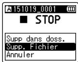 OLYMPUS LS-P1 - Suppression de fichiers - 4