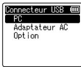 OLYMPUS LS-P1 - Appuyez sur la touche + ou - pour sélectionner un paramètre. - 2