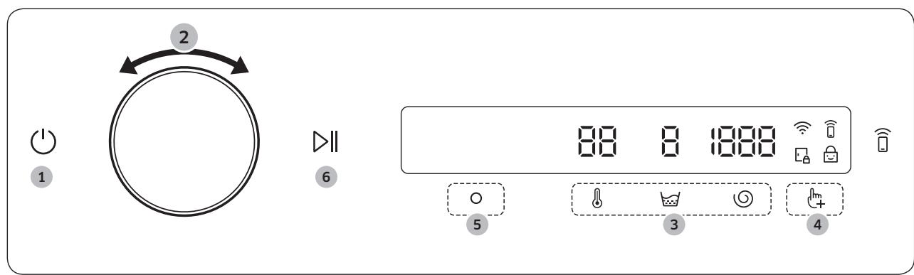 SAMSUNG WW90T534DITT - Opérations - 1