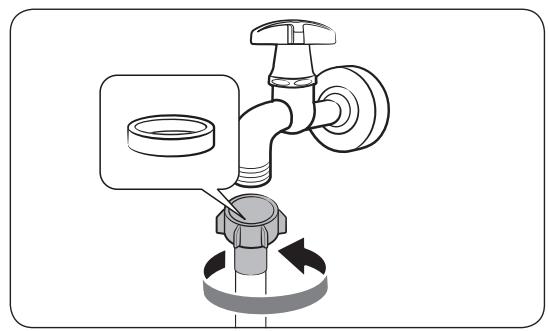 SAMSUNG WW90T534DITT - Raccordement à un robinet d'eau fileté - 1