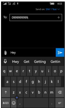 ACER M330 - Créer un nouveau message - 1
