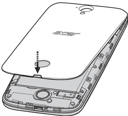 ACER M330 - Installer une carte SIM ou une carte microsd - 3