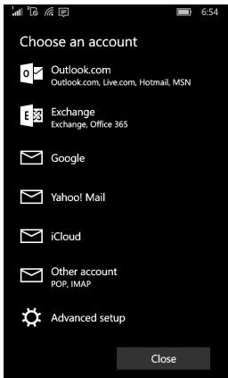 ACER M330 - Configurer le courrier électronique - 1