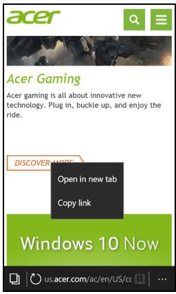 ACER M330 - Utiliser le navigateur - 5