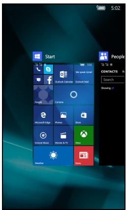 ACER M330 - Afficher les applications ouvertes - 1