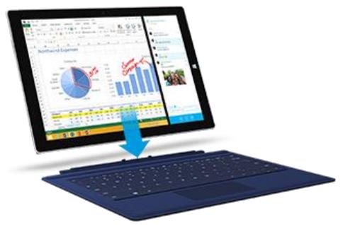 MICROSOFT Surface 3 12860 - Brancher et allumer surface pro 3 - 1