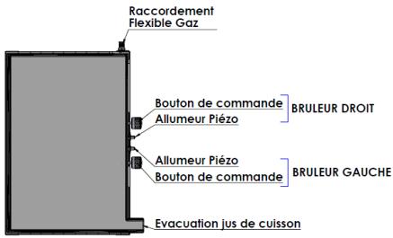 LEMARQUIER ORIGINAL ADELA 260 inoxconic - (Dimensions en mm) - 1