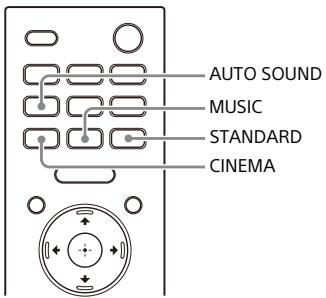 SONY HTA9 - Réglage de l'effet sonore personnelisé pour différentes sources sonores (mode son) - 1