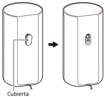 SONY HTA9 - Despegue la cubierta de la parte trasera del altovo con un alfiler de seguridad u other elemento. - 1