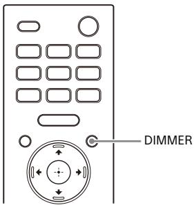 SONY HTA9 - Cambiar el brillo de la pantalla del panel frontal y losindicadores (DIMMER) - 1