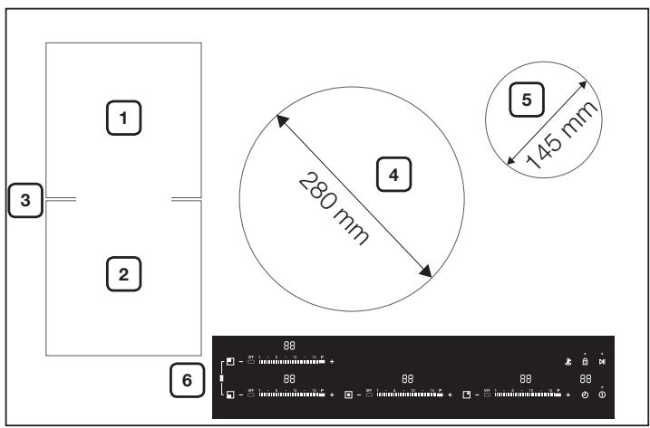 SAMSUNG NZ84F7NC6AB - ZONES DE CUISSON - 1