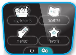 MOULINEX CEZ001 - Menu réglages - 1