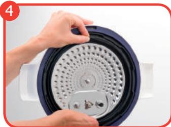 MOULINEX CEZ001 - Accès à la BILLE de décompression : - 1