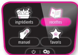 MOULINEX CEZ001 - MENU recettes : - 1