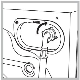 HOTPOINT-ARISTON WMG 1063BX BLANC - Raccordement du tuyau d'arrivée de l'eau - 2
