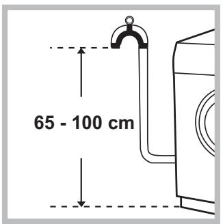 HOTPOINT-ARISTON WMG 1063BX BLANC - Raccordement du tuyau de vidange - 1
