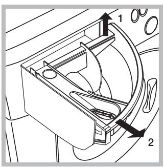 HOTPOINT-ARISTON WMG 1063BX BLANC - Nettoyage du tiroir à produits lessiviels. - 1
