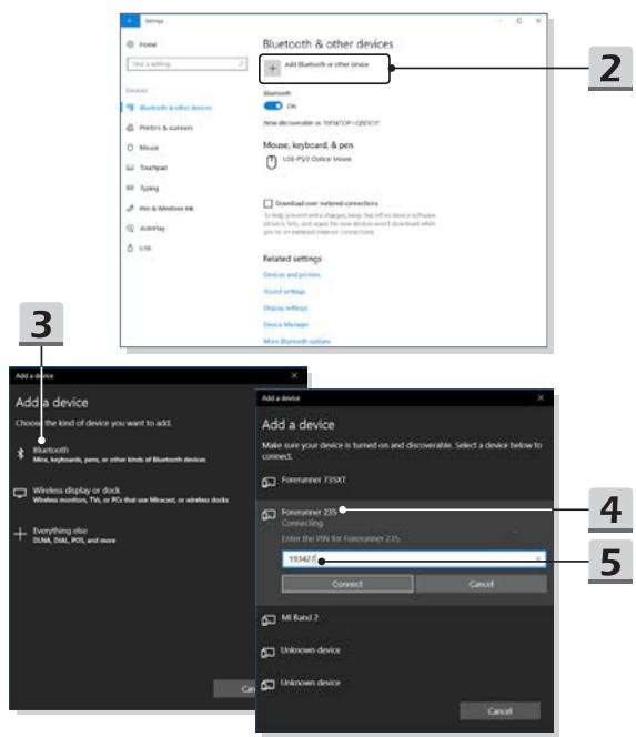 MSIPC portableMODERN 15 A10M - Appairer des périphériques bluetooth - 1