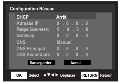 SHERWOOD BDP 6003 - Configuration du Réseau - 5