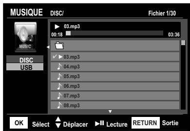 SHERWOOD BDP 6003 - Lecture d'un fichier MP3 - 1