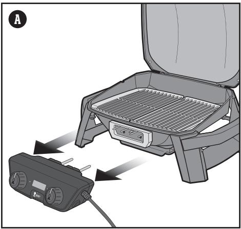 WEBER PULSE 1000 AVEC STAND - Rangement du régulateur de température - 1