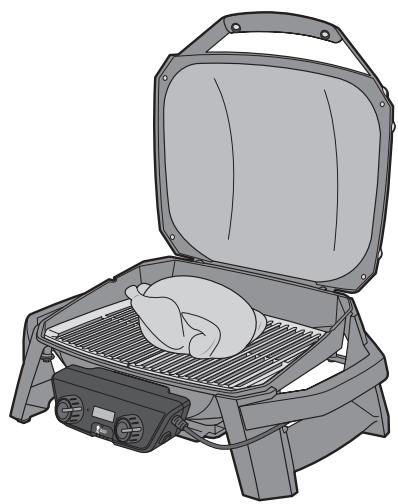 WEBER PULSE 1000 AVEC STAND - Configuration pour cuisson directe - 1