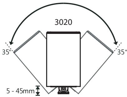 0 ACOUSTICS 0A3052 - Fixation murale (simple) pour modèles 3010 / 3020 / 3090C - 4