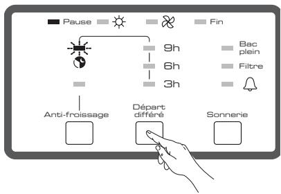 BRANDT EFE 9711 F BLANC - Modification d'une programmation ou d'un séchage en cours : - 1