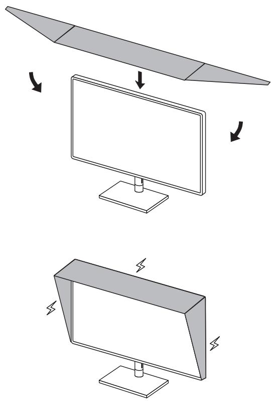 MSI PS3521URV - Installation du capot de moniteur (selon modèle) - 1