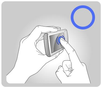 SAMSUNG YP-R1JNP/XEF - Utilisation de l'écran tactile - 1