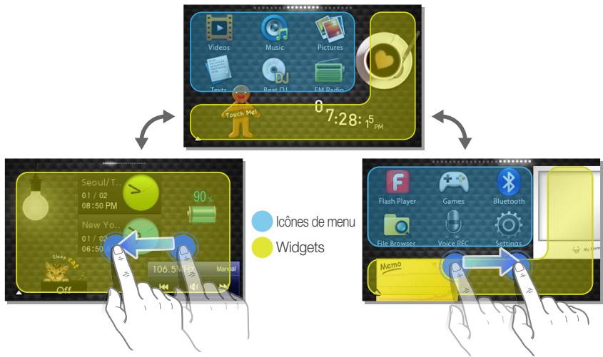 SAMSUNG YP-R1JNP/XEF - Utilisation des écrans du menu principal - 1