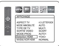 DENON DVD-1740 - Sélection HDMI (défaut : ycbcr) - 1