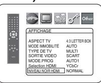 DENON DVD-1740 - Niveau NOIR HDMI (défaut : NORMAL) - 1