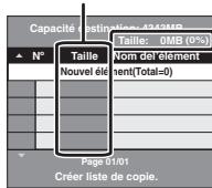 PANASONIC DMR-EH60 - Icônes et fonctions de la liste de copie - 7