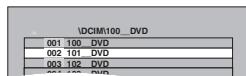 PANASONIC DMR-EH60 - Pour sélectionner un autre dossier de plus haut niveau - 1