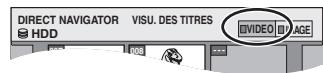 PANASONIC DMR-EH60 - Changement de présentation de l'écran navigateur direct - 1