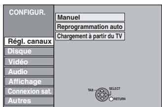 PANASONIC DMR-EH60 - Sélection du type et du format du téléviseur - 2