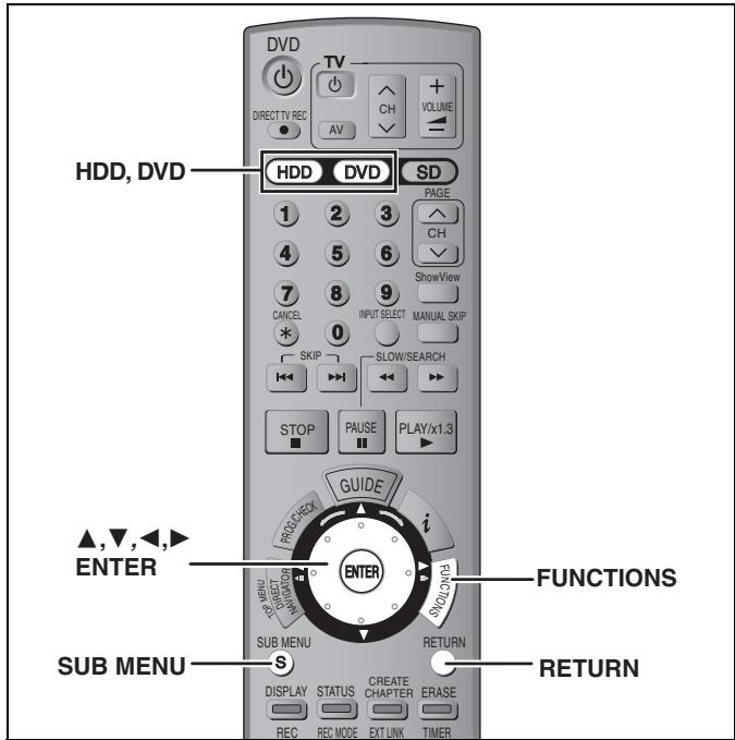 PANASONIC DMR-EH60 - Opérations sur les chapitres - 1