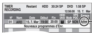 PANASONIC DMR-EH60 - Appuyez sur [ENTER]. - 1