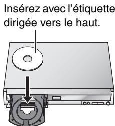 PANASONIC DMR-EH60 - Appuyez sur [▲ open/close] sur l'appareil principal pour ouvrir le plateau, et introduisez un disque. - 1