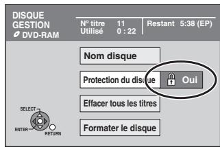 PANASONIC DMR-EH60 - Appuyez sur [▲, ▲] pour sélectionner "oui" puis appuyez sur [ENTER]. - 1